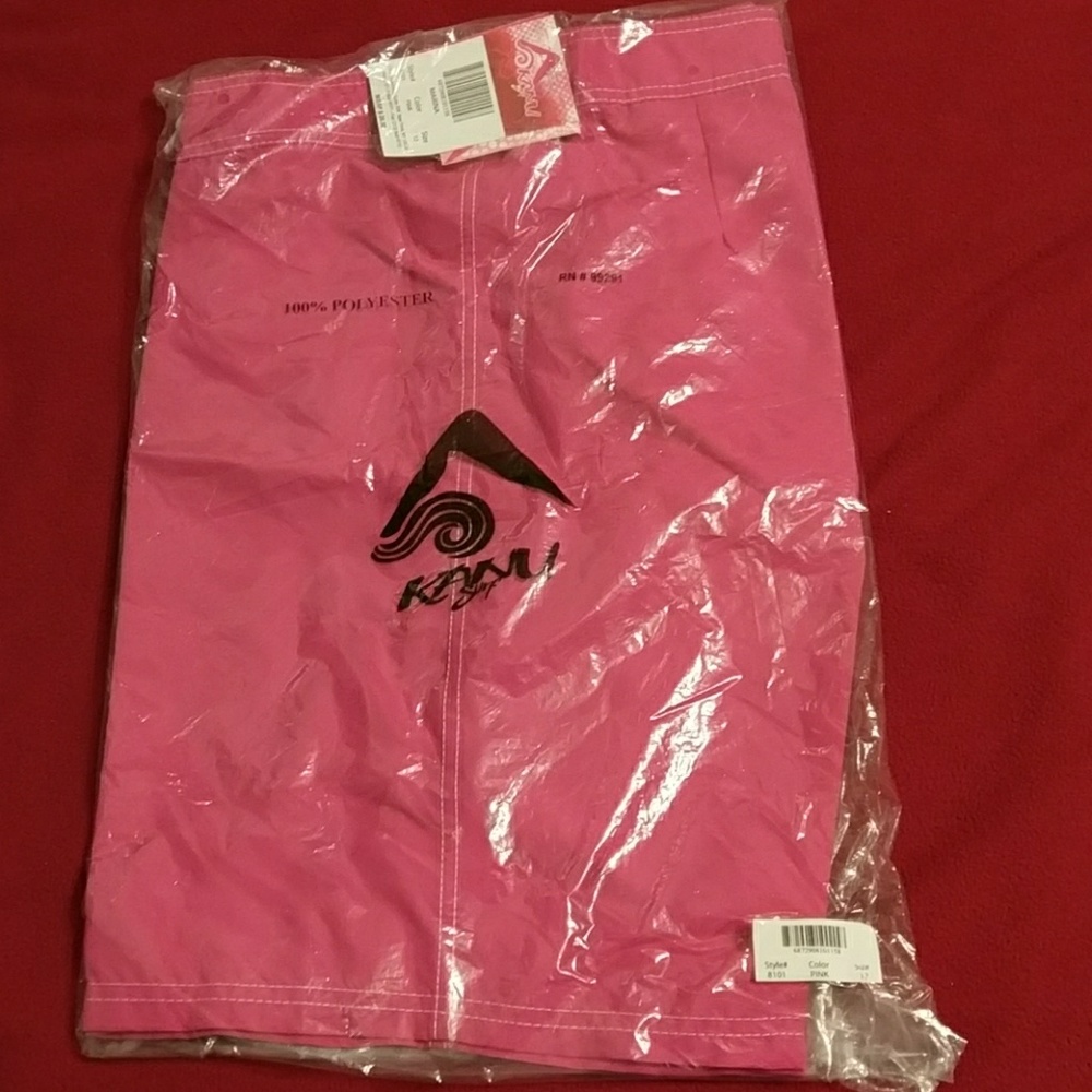 Hot pink board shorts